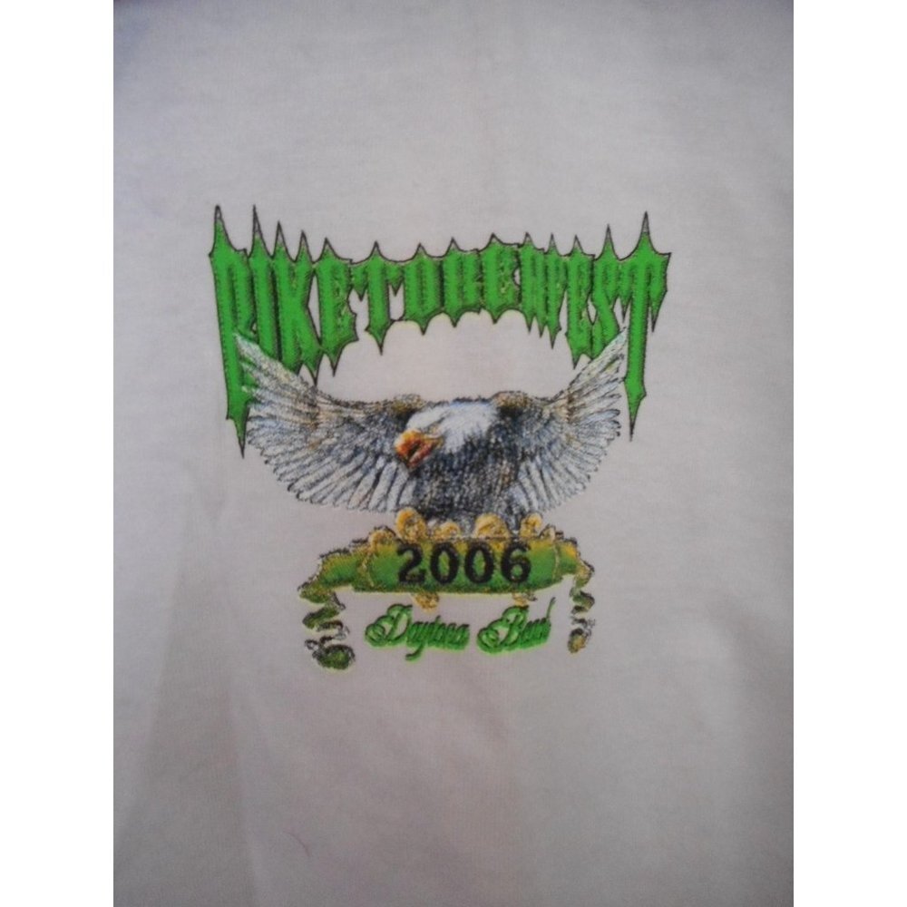 Eagle Double sided 2006 Daytona Beach FL Biketoberfest Graphic T-Shirt Sz S